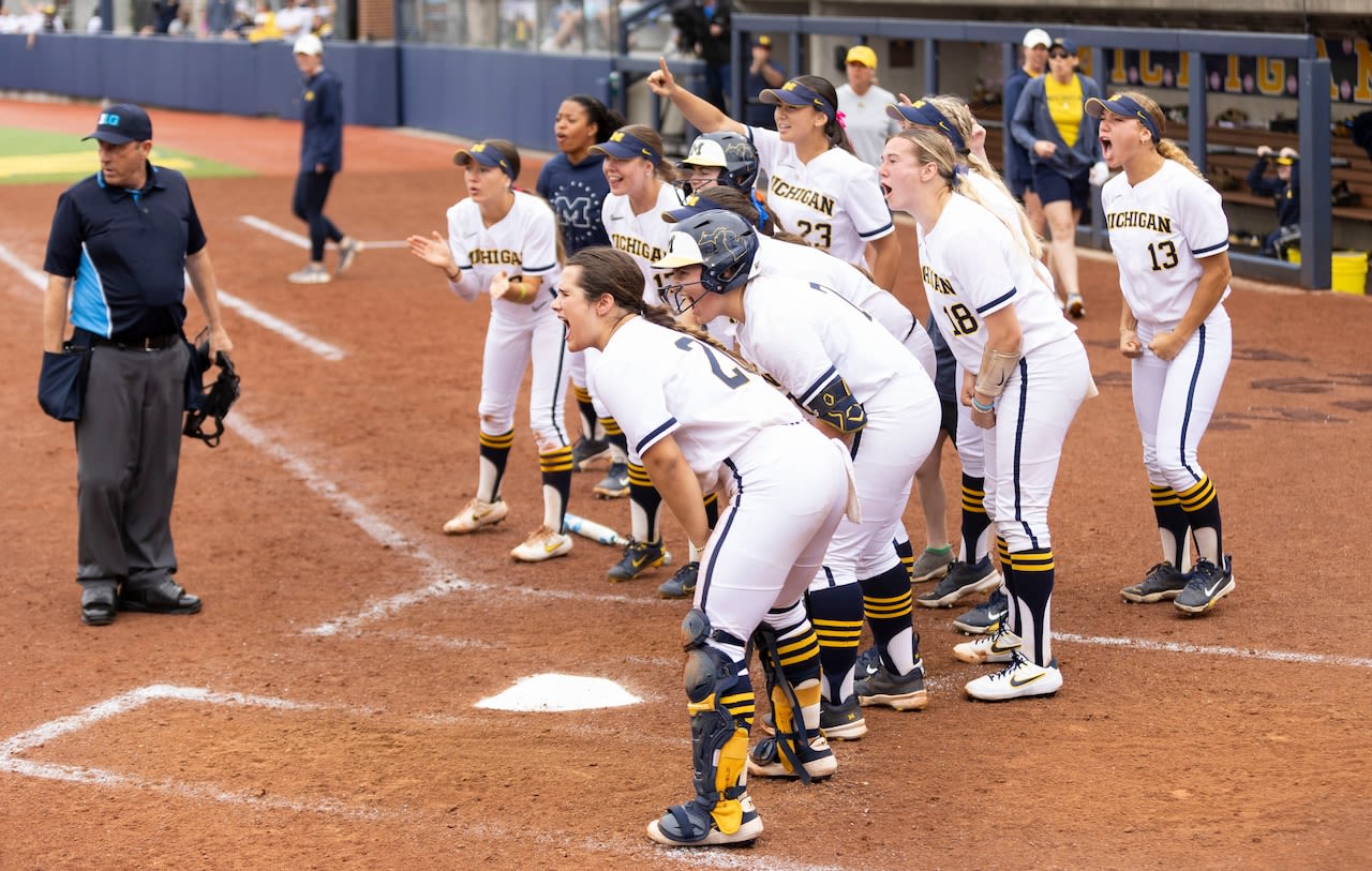 Michigan softball staves off elimination with walk-off HR in NCAA regional