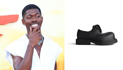 Lil Nas X Steps Out in Campy Balenciaga Steroid Derby Shoes at the Los Angeles Premiere of ‘Beverly Hills Cop: Axel F’