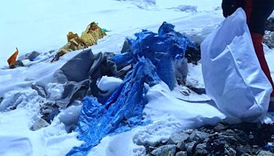 Mount Everest's highest camp littered with frozen garbage, cleanup likely to take years