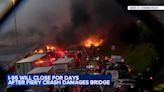 Demolition begins on CT overpass damaged in I-95 tanker fire; part of highway to remain closed