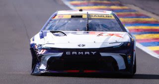 Ryan Blaney out, Denny Hamlin involved in Lap 1 wreck at Watkins Glen