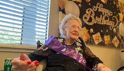 Birthday girl Jeanne Richardson celebrates her 104th in Apple Valley