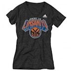 美國進口 Adidas NBA 尼克 林書豪 LINSANITY 女版 V字領 T-shirt  [黑色] 現貨