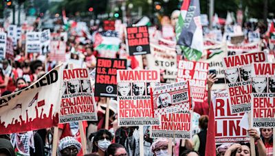 Capitol Police pepper spray and arrest demonstrators protesting Netanyahu visit