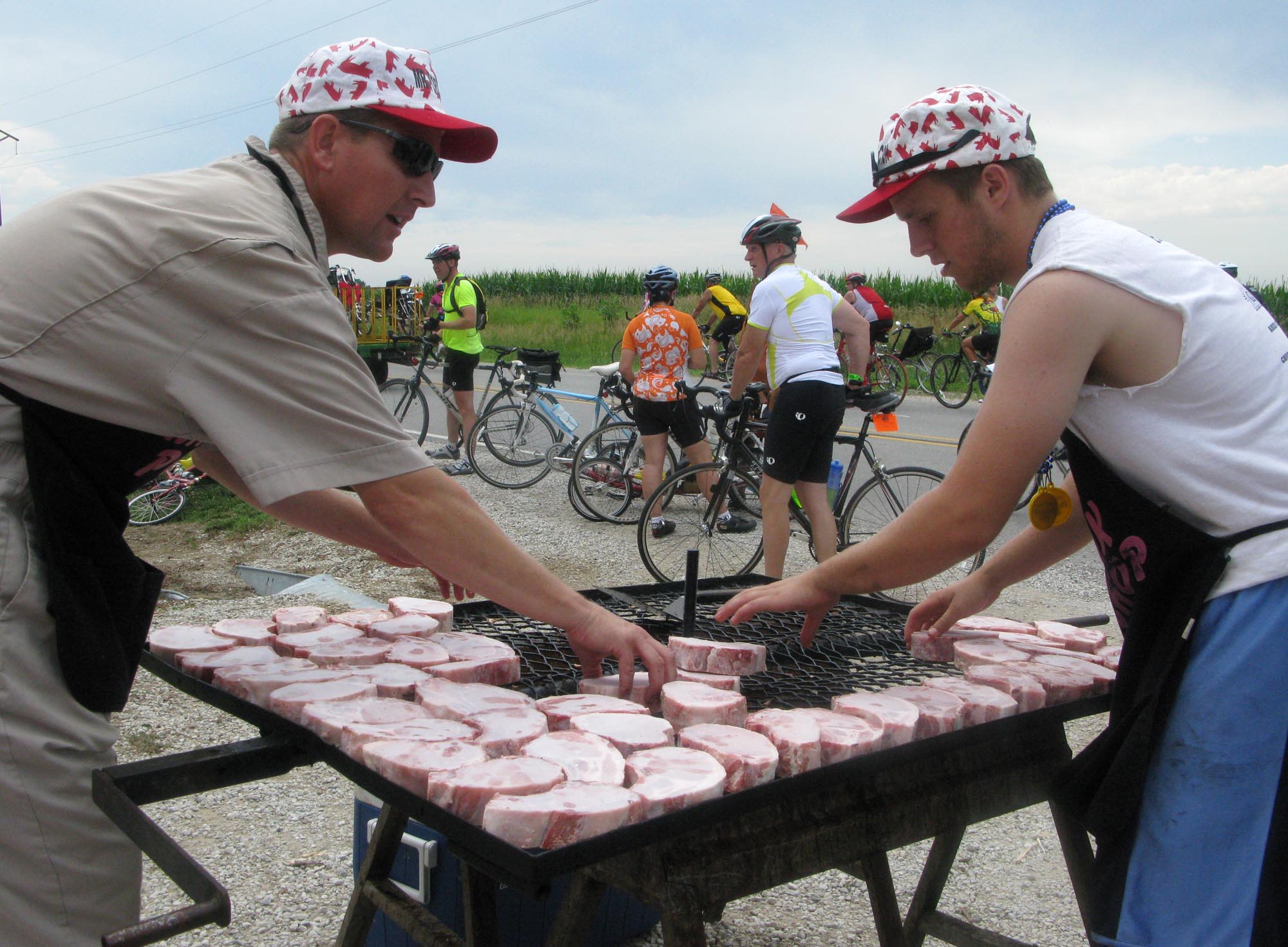 A new Mr. Pork Chop and family are ready to carry on their 40-year-plus RAGBRAI tradition