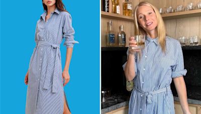 Gwyneth Paltrow Was the Definition of Effortless Elegance in a Comfy Shirt Dress, and Similar Styles Start at $29