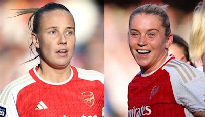 Arsenal and England pair Beth Mead and Alessia Russo among those nominated for WSL Player of the Month