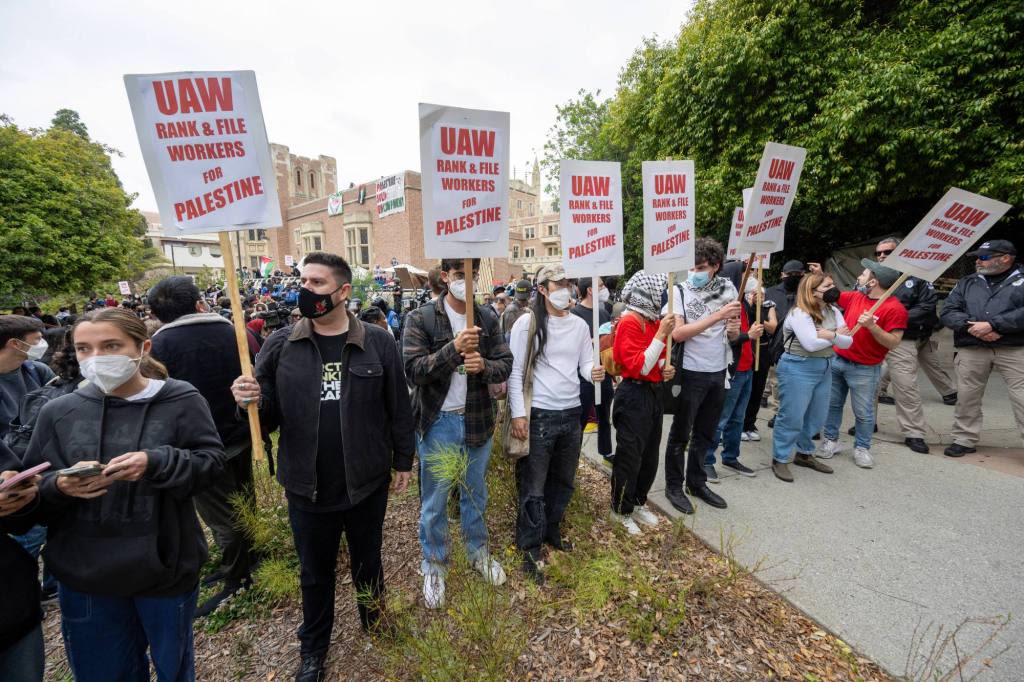 UCLA grad workers walk out over UC handling of pro-Palestine protests