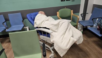 Very ill man 'in so much pain' spent 25 hours sleeping in hospital waiting room