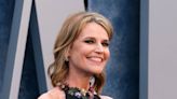 Savannah Guthrie Sizzles in Sheer Lace Dress Over Satin Mini