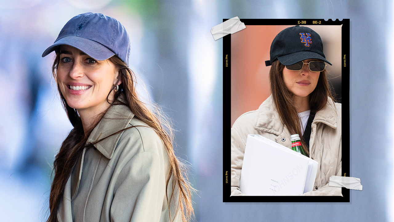 Dakota Johnson Knows How to Make a Baseball Cap Look Chic