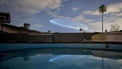 Did you see that light in the Arizona sky tonight? SpaceX held a rocket launch Sunday