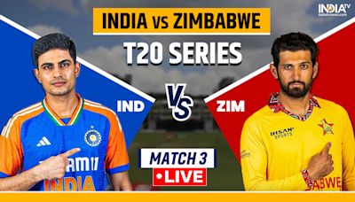 IND vs ZIM 3rd T20I Live Score: India opt to bat after winning the toss, Samson returns among 4 changes