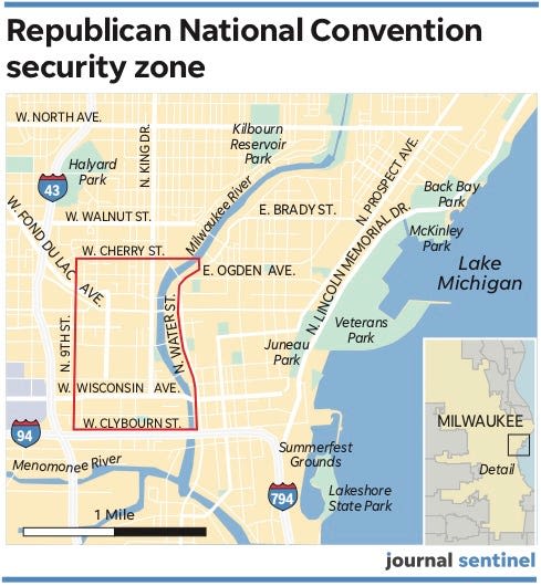Secret Service appears unlikely to move RNC protest zone despite pressure from Republicans