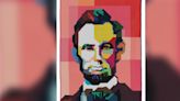 Quilt-inspired mural of Abe Lincoln installed at the Lied Center