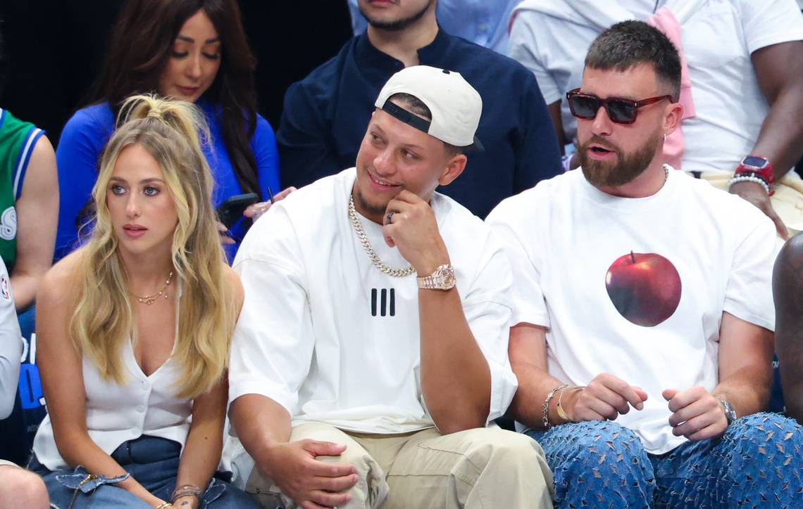 Patrick and Brittany Mahomes joined Travis Kelce at Taylor Swift’s Amsterdam concert