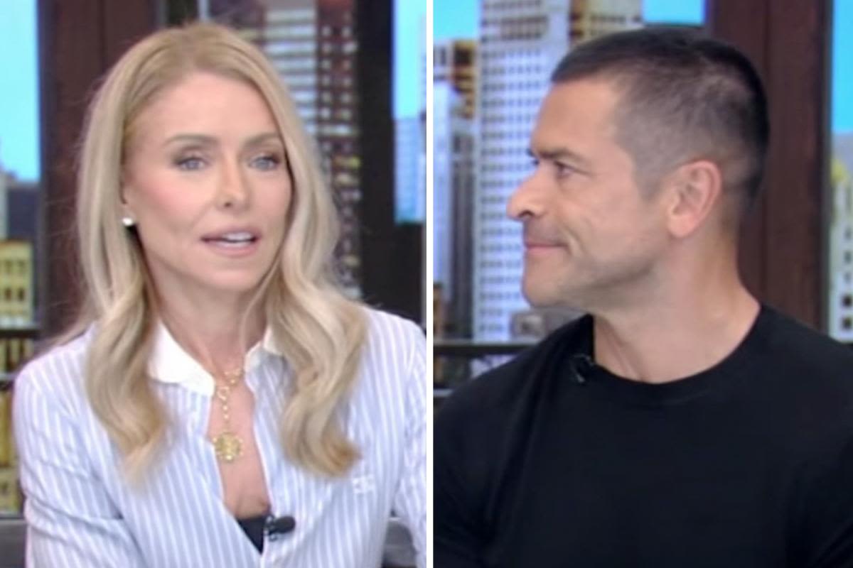 'Live': Kelly Ripa calls out Mark Consuelos for looking right at her while discussing "aging skin"