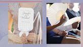 These Hand Fans Are The *Perfect* Way For Wedding Guests Cool Down If It's Hot Out