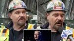 NYC construction worker delivers piercing message to Biden following surprise Trump visit