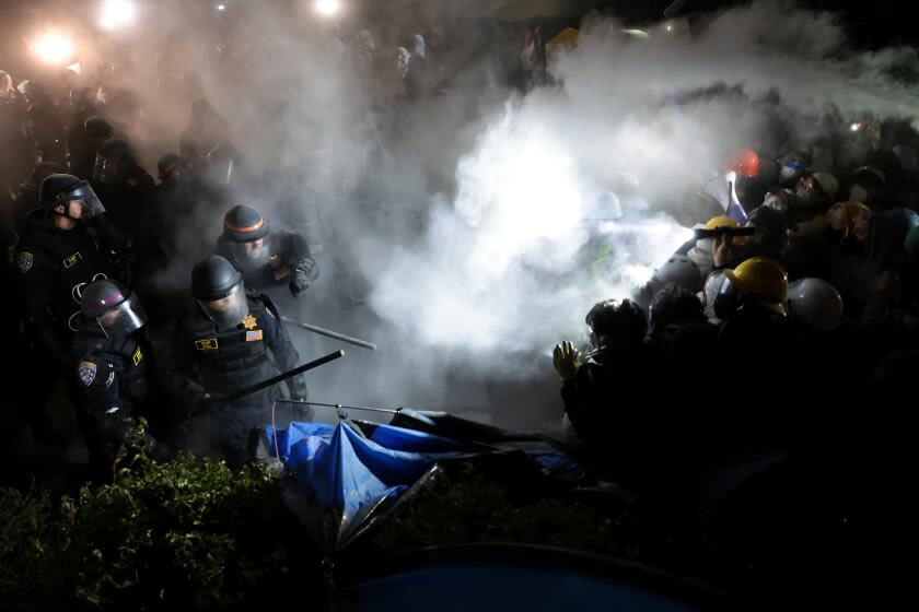 Photos: Clashes at pro-Palestinian demonstrations on California campuses