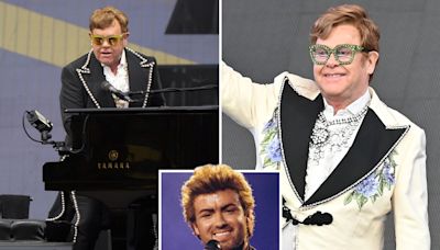 Emotional Sir Elton John pays tribute to George Michael & moves fans to tears