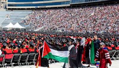 Small pro-Palestinian protests held Saturday as college commencements are held