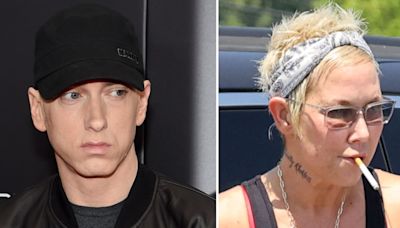 Eminem's Ex Kim Mathers Seen With Apparent Injury in Rare Outing