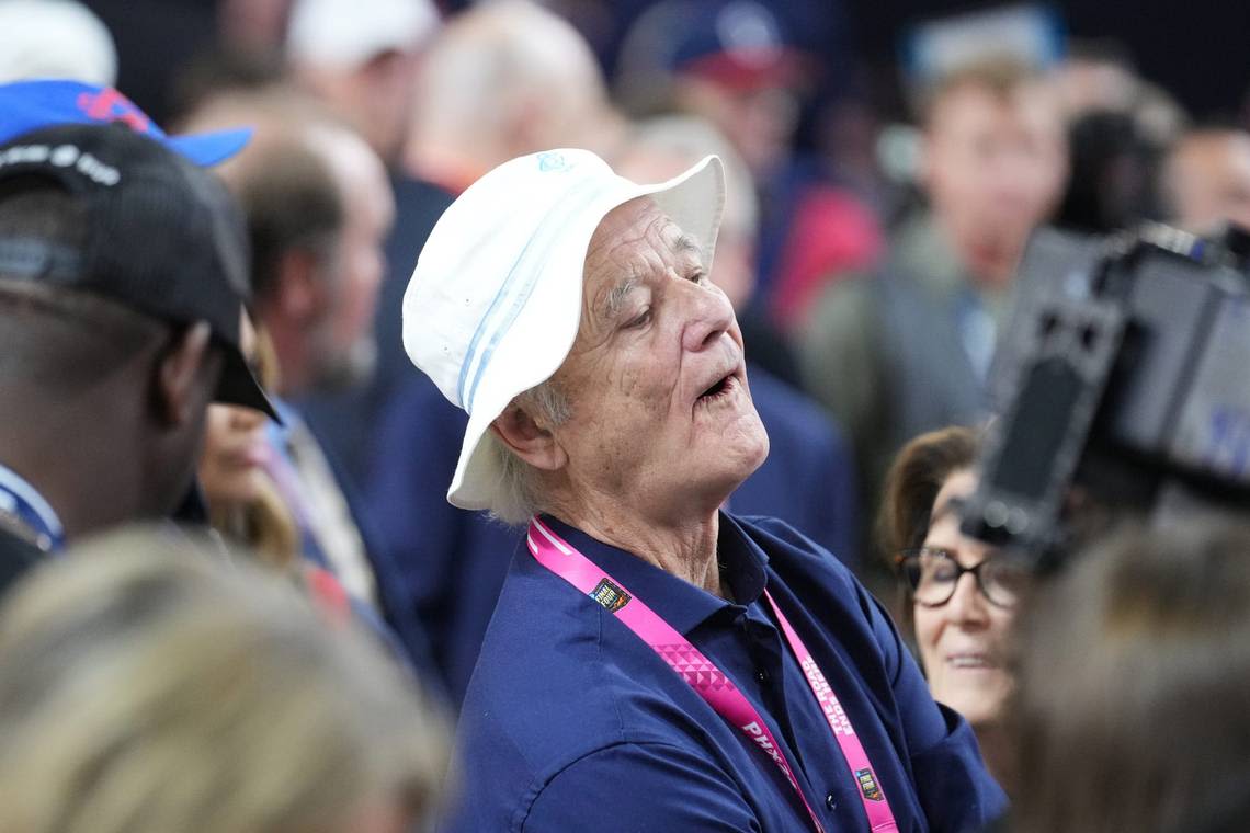 Actor Bill Murray quietly attended Sunday’s K-State-Kansas baseball game