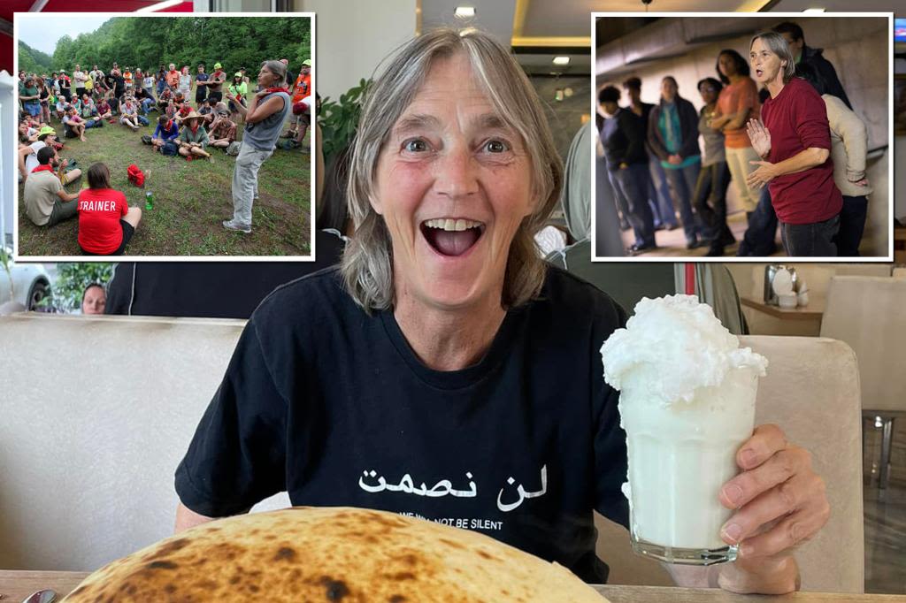 Notorious anti-Israel protester Lisa Fithian, paid $300 a day to teach activists, spotted among Columbia rioters