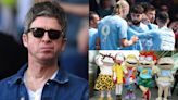 ...break' - Man City mercilessly mocked by fans after announcing Noel Gallagher's 'Rugrats' handwriting will appear on shirts in 2024-25 Champions League & cup games | Goal.com English Oman