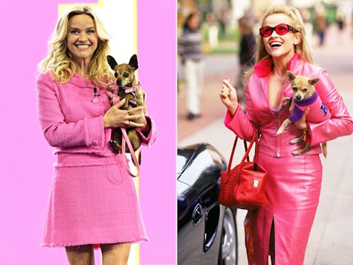 Reese Witherspoon Brings Back Elle Woods in Hot Pink Skirt Suit — and Does the Bend and Snap in Louboutins!