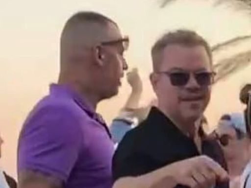 Matt Damon is evacuated from Mykonos bar