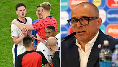 Slovakia manager Francesco Calzona explains what sparked Declan Rice spat
