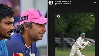 Its A Dream...: Sanju Samson Reacts To Kumar Sangakkara Using His Bat, Video Goes Viral