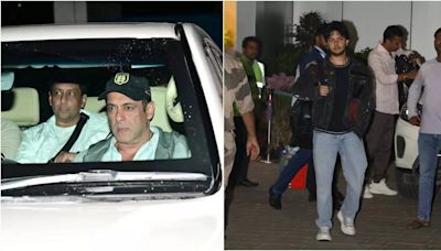 Salman Khan along with nephew Nirvaan return to Mumbai after attending Anant Ambani and Radhika Merchant's cruise party - Times of India