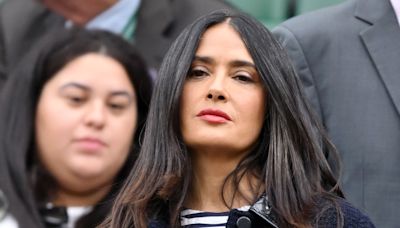 Salma Hayek does Parisian-chic in Breton look for Wimbledon