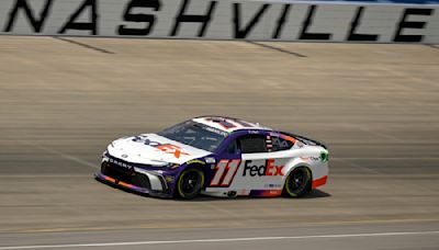 Last-out Hamlin beats Berry to pole at Nashville Superspeedway