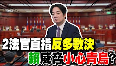 【每日必看】2法官直指"反多數決" 賴威脅"小心青鳥"?｜斷言吳崢馬上要完了 謝龍介:賴不喜歡這套 20240721 | 中天新聞網