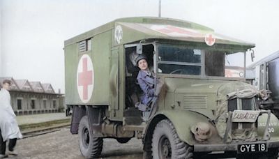 Colourised photos of British Red Cross D-Day volunteers revealed