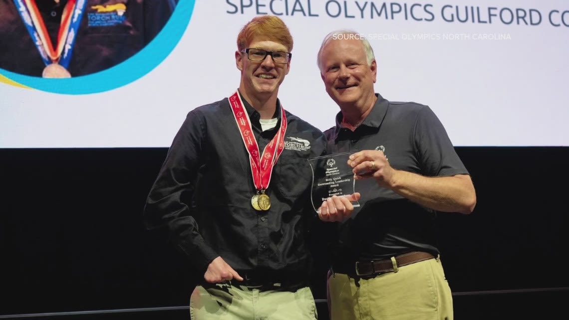 Guilford County athlete receives Special Olympics award