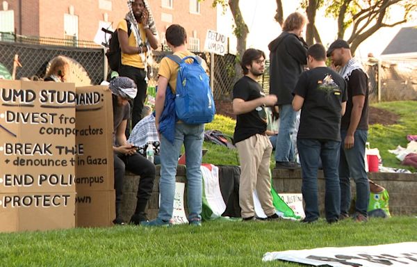 Students at George Washington University, Georgetown set up encampment in solidarity with Gaza