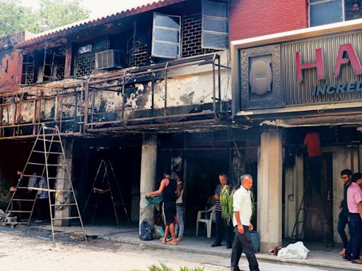 Midnight panic at Pandara market as famous eatery catches fire: Residents were sleeping in homes, seek compensation for losses