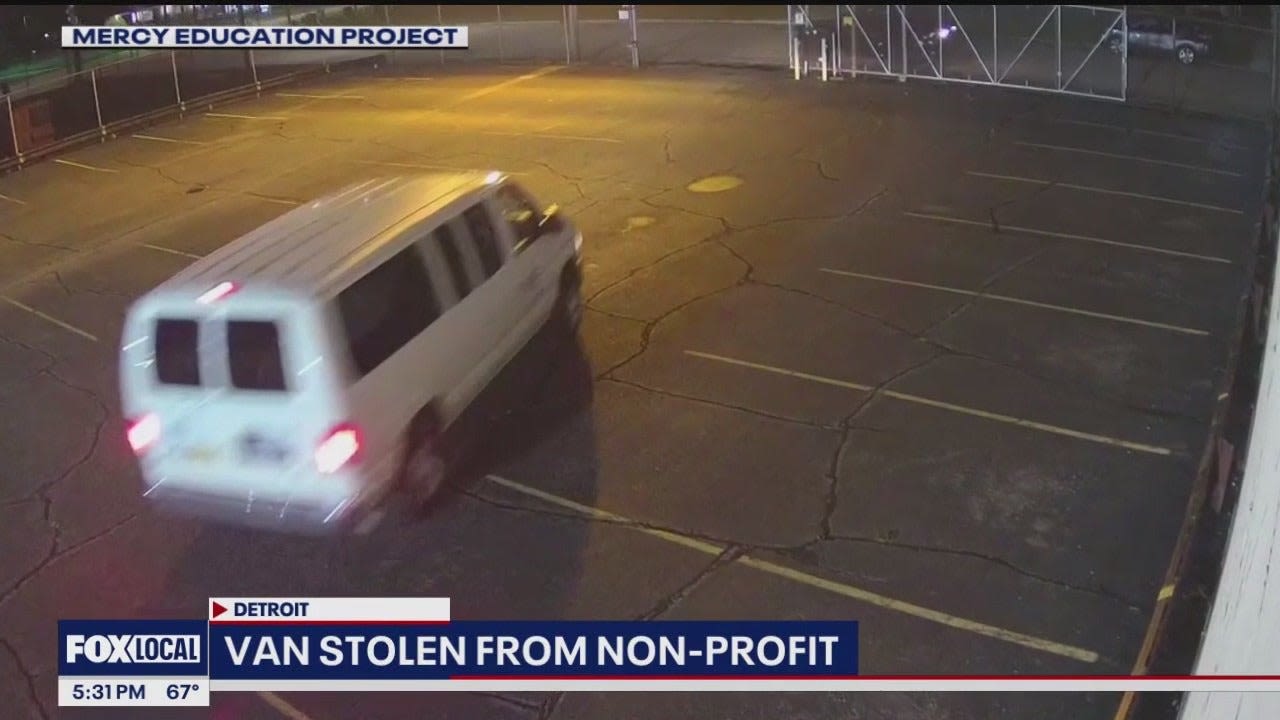 Thieves steal Detroit non-profit's van from gated parking lot