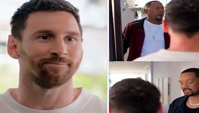 Furor por la nueva aparición de Lionel Messi para promocionar una popular película: la cómica escena con Will Smith y Martin Lawrence