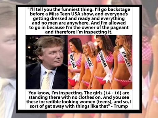 Trump Allegedly Admitted to Entering Changing Rooms of Beauty Pageant Contestants. Here's What We Found Out
