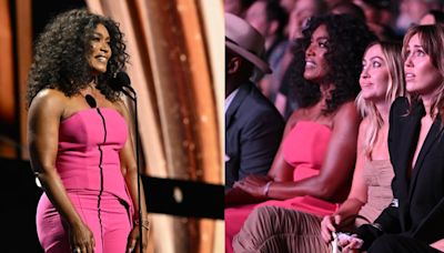 Angela Bassett Puts Regal Spin on Strapless Pink Top With Flowing Train for Disney Legends Awards at D23 Celebrations