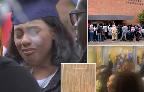 Howard University cancels graduation mid-ceremony after furious family members pound on doors, smash window