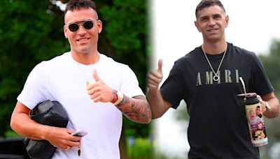 Fin de las vacaciones para los héroes de la Scaloneta: Lautaro y Dibu Martínez volvieron a sus clubes