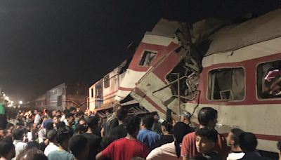 Trains collide in Egypt's Nile Delta leaving 2 dead, 29 injured