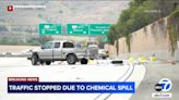 Crash causes chemical spill on SR-23 in Thousand Oaks